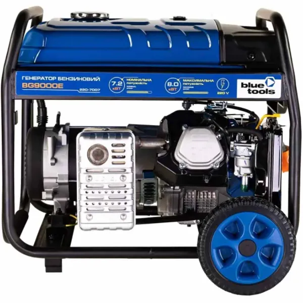 Бензиновый генератор BLUETOOLS BG9000E + масло