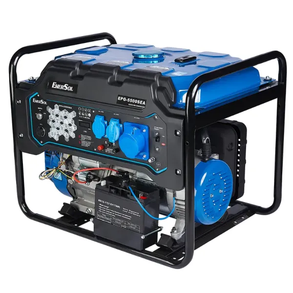 Бензиновий генератор EnerSol EPG-5500SEA 5.0/5.5 кВт із електрозапуском, адаптований під АТС