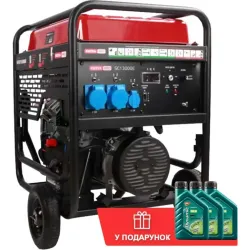 Бензиновый генератор КВІТКА PRO SC13000Е + масло