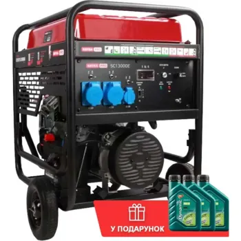 Бензиновый генератор КВІТКА PRO SC13000Е + масло