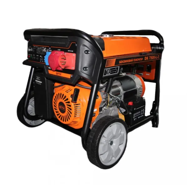 Генератор бензиновий GTM DK7500-L-3 7.0/7.5 кВт, трифазний, з електрозапуском + АВР