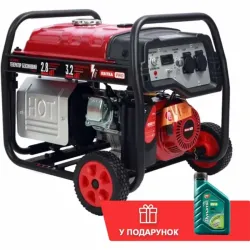 Бензиновий генератор КВІТКА PRO SC3500Е + олія