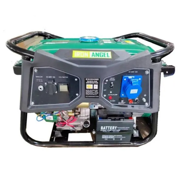 Генератор бензиновий Iron Angel EG 5500 ME 5 кВт ел. стартер