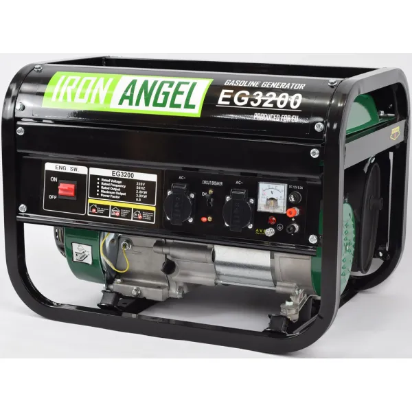 Генератор бензиновий Iron Angel EG 3200 2.8/3.0 кВт з ручним запуском