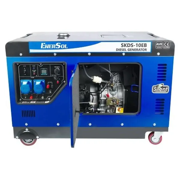 Генератор дизельний EnerSol SKDS-10EB 9.0/10.0 кВт з електрозапуском