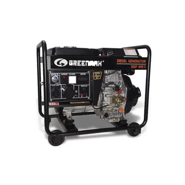 Генератор дизельний GREENMAX 3GF-ME3 2.8/3.2 кВт, трифазний, з електрозапуском