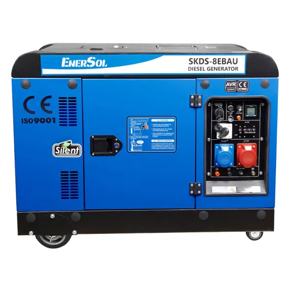 Генератор дизельний EnerSol SKDS-8EBAU 7.5/8.0 кВт, трифазний, з електрозапуском