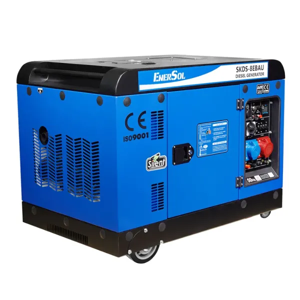 Генератор дизельний EnerSol SKDS-8EBAU 7.5/8.0 кВт, трифазний, з електрозапуском