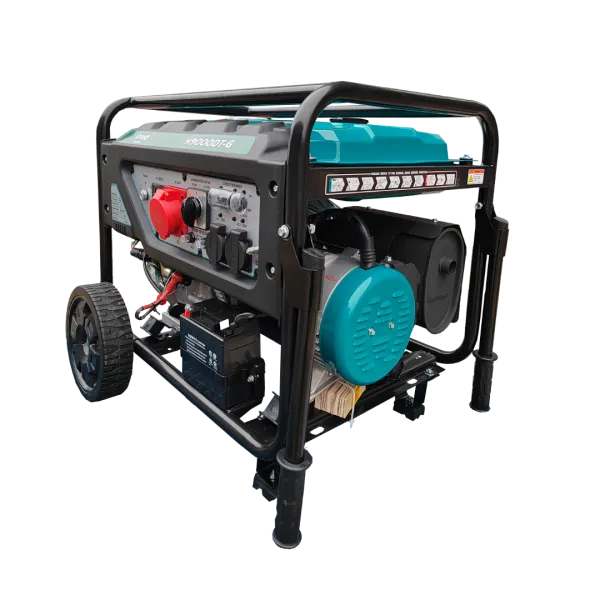 Генератор ГАЗ/бензиновий INVO H9000DТ-G 7.2/7.7 кВт, трифазний, з електрозапуском