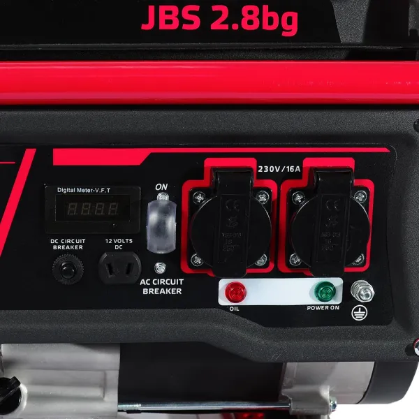 Генератор ГАЗ/бензиновий Vitals JBS 2.8bg 2.8/3.0 кВт з ручним запуском