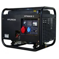 Бензиновая электростанция 6,5 кВт HYUNDAI HY 9000SE-3 открытая