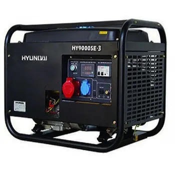 Бензиновая электростанция 6,5 кВт HYUNDAI HY 9000SE-3 открытая