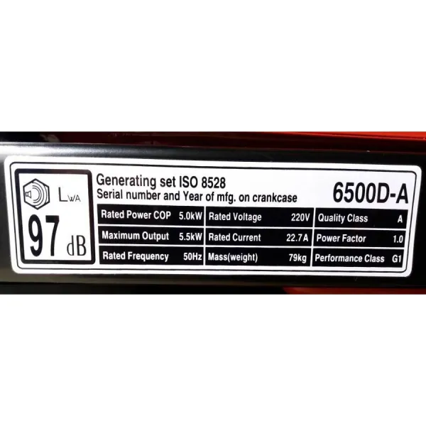 Генератор бензиновый Loncin LC 6500 D AS