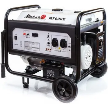 Генератор бензиновый 6 кВт Matari M8000E открытого типа