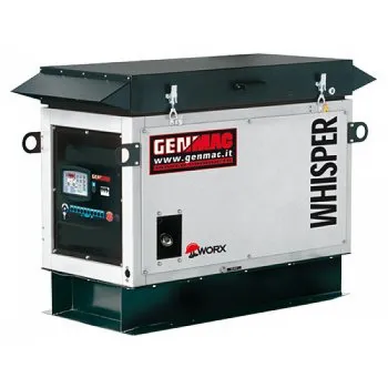Бензиновый генератор 10 кВт Genmac Whisper RG10100KSE в кожухе