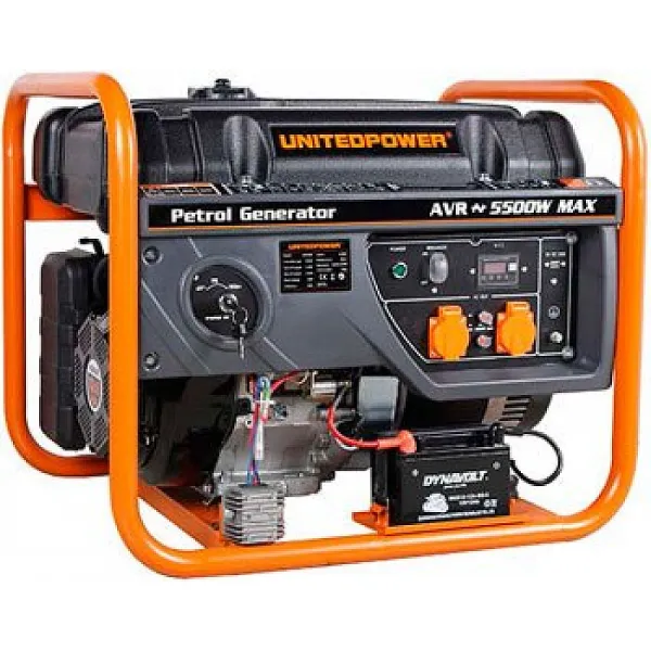 Генератор бензиновий 6 кВт UNITED POWER GG7300E відкритого типу