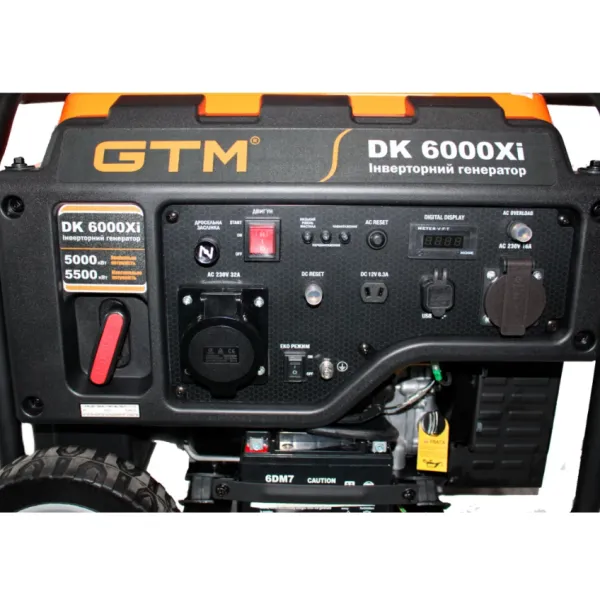 Генератор інверторний бензиновий GTM DK6000Xi 5.0/5.5 кВт з ручним запуском