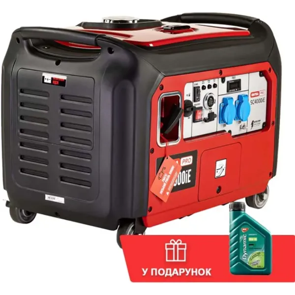 Инверторный генератор КВІТКА PRO SC4000iE + масло