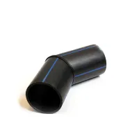 Отвод 45° 1400 мм ПЭ-100 SDR11 стыковой сварной полиэтиленовый сегментный, колено ПНД