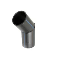 Відведення 30° 140 мм ПЕ-100 SDR17 стиковий зварний поліетиленовий сегментний, коліно ПНД