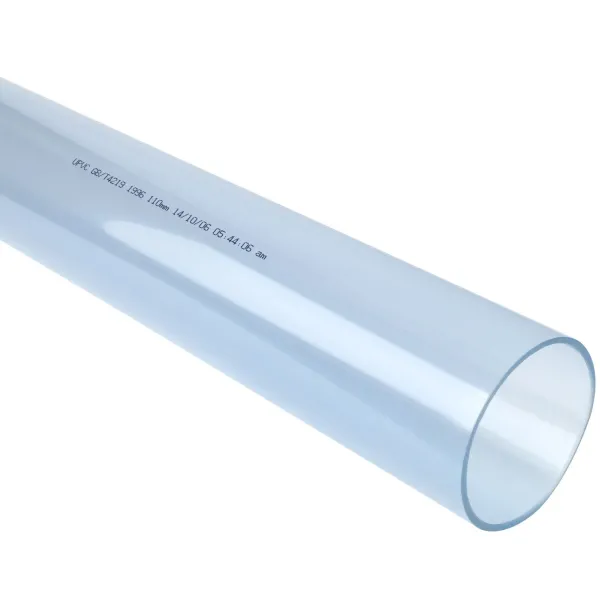 Труба прозрачная НПВХ (PVC-U) напорная клеевая Lareter PN10 d50 мм